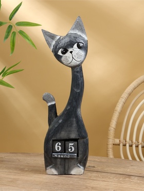 Календарь настольный «Кошечка», 15×5×53 см, дерево 10615735