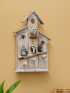 Вешалка «Скворечник с воробьями», 20×5×35 см, дерево албезия - Фото 2