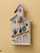 Вешалка «Скворечник с воробьями», 20×5×35 см, дерево албезия - Фото 3