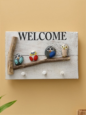 Вешалка WELCOME, 31×6.5×21 см, дерево албезия