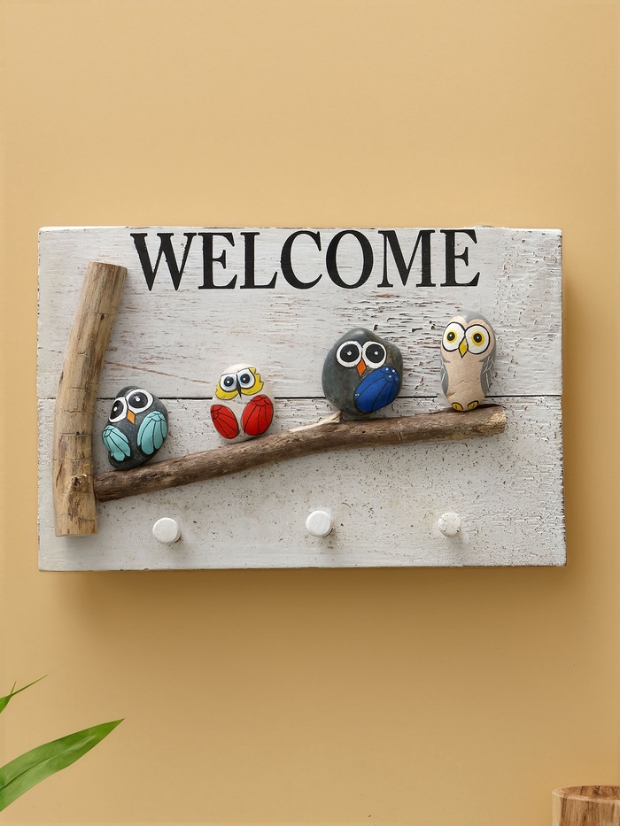 Вешалка WELCOME, 31×6.5×21 см, дерево албезия - Фото 1