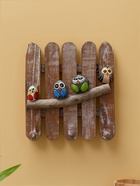 Вешалка «Воробьи на ветке», 23×23×6 см, дерево албезия - Фото 1