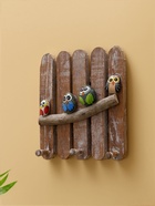 Вешалка «Воробьи на ветке», 23×23×6 см, дерево албезия - Фото 3