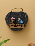 Панно WELCOME, 18×5×18 см, дерево, бежевое 10615756 - фото 16684075