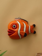 Панно «Рыба-клоун», 20×16×6 см, дерево, оранжевое - Фото 1