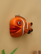 Панно «Рыба-клоун», 20×16×6 см, дерево, оранжевое - Фото 2