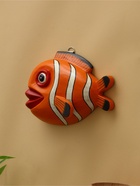 Панно «Рыба-клоун», 20×16×6 см, дерево, оранжевое - Фото 4