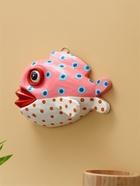 Панно «Рыба-клоун», 20×16×4 см, дерево, розово-белое - Фото 2