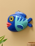 Панно «Рыба-клоун», 20×16×4 см, дерево, сине-бирюзовое - Фото 2