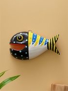 Панно «Рыба-хищник», 20×12×4 см, дерево, разноцветное - Фото 1