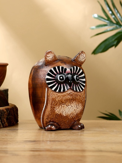 Копилка «Совенок», 10×10×13 см, дерево