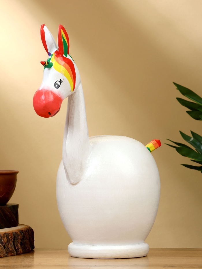 Копилка «Единорог», 30×25×14 см, дерево - Фото 1