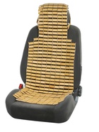 Накидка-массажер TORSO, на сиденье с капюшоном, 43×109 см, бамбук, бежевый - Фото 3