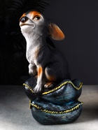 Фигурка полистоун «Чихуа на подушке», 33×20×20 см, чёрный - фото 44697080