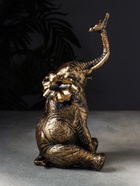 Фигурка полистоун «Слон с птичкой», 28×14×14 см - фото 44697118