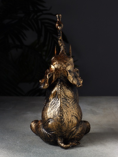 Фигурка полистоун «Слон с птичкой», 28×14×14 см