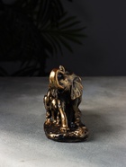 Фигурка полистоун «Семья слонов», 12×26×7 см - фото 44697123