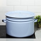 Бак эмалированный, 24 л, цилиндрический, цвет голубой - Фото 5