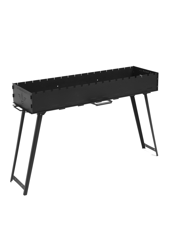 Мангал с ножками FIREGRILL, 114.7×37.5×72.3 см, 2 мм, длина жаровни 105 см - Фото 1