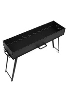 Мангал с ножками FIREGRILL, 114.7×37.5×72.3 см, 2 мм, длина жаровни 105 см - Фото 3