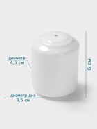 Солонка Hanna Knövell, фарфор, белая - Фото 2