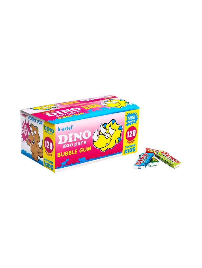 Резинка жевательная недражированная ZOOpark Dino, 3.5 г - Фото 1