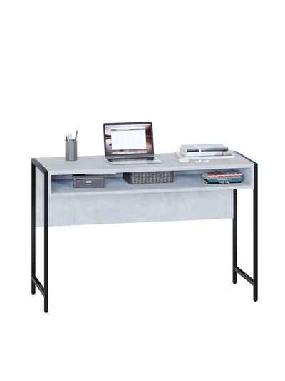 Стол письменный «Лофт», с нишей, 1170×449×755 мм, цвет бетон