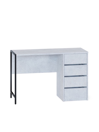 Стол письменный «Лофт», 4 ящика, 1170×446×755 мм, цвет бетон