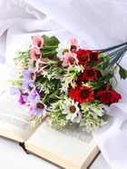 Букет «Альстромерия с зеленью», h=27 см, МИКС 10697939