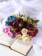 Букет «Роза бакарди галант», h=27 см, МИКС 10697947