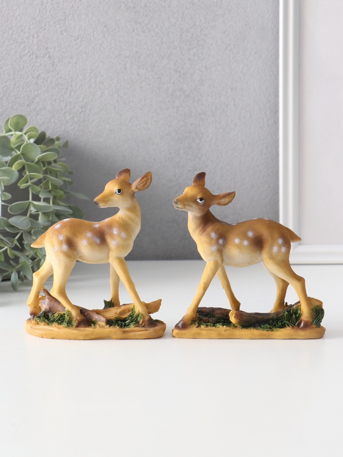 Фигурка полистоун «Оленёнок», 13×4.7×14 см, МИКС - Фото 1