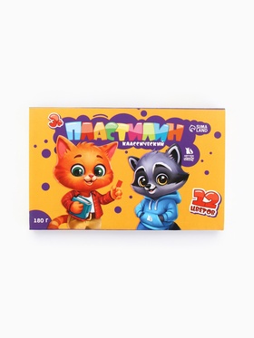Пластилин 12 цветов, мягкий, 180 г (комплект 2 шт)