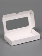 Подарочная коробка под плитку Дубайского шоколада, складная, белая, 16×8×2.7 см - Фото 3