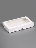 Подарочная коробка под плитку Дубайского шоколада, складная, белая, 18×11×2.7 см 10893184 - фото 14671878