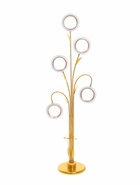 УЦЕНКА Торшер «Асселер» золотой 5хLED 28×45×155 см 10895267