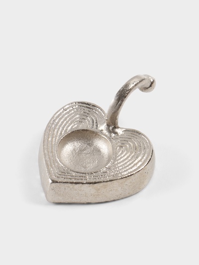 Подсвечник с ручкой «Сердце», 12×9.5×5.5 см, алюминий