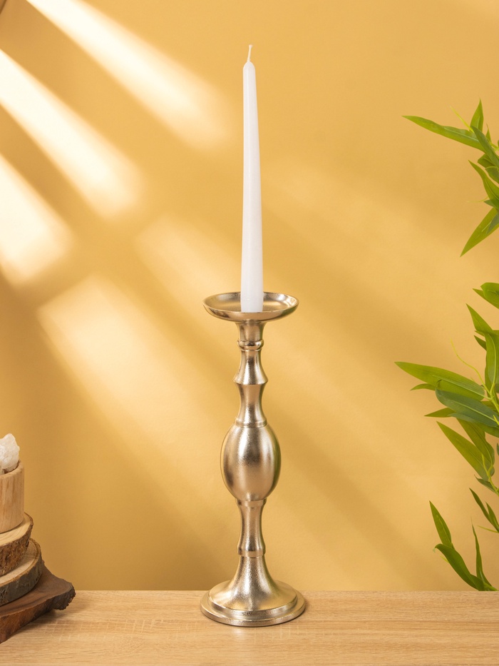 Подсвечник «Мадрид», 10×10×30.5 см, алюминий