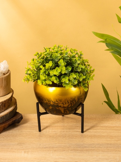 Кашпо на подставке «Горшочек для мёда», 15×15×15 см, железо