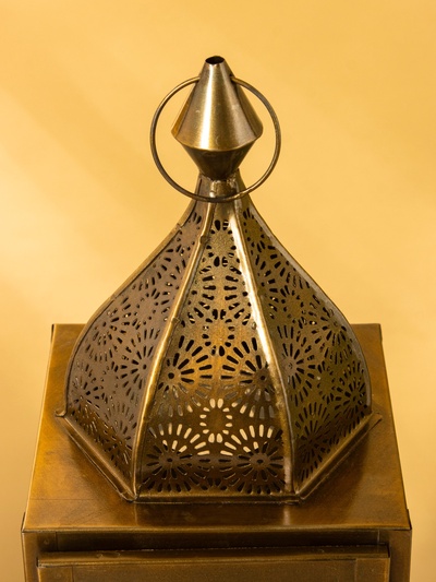 Подсвечник фонарь «Купол», 16.5×15.5×45 см, железо