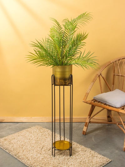 Кашпо на подставке «Хани», 18×18×91.5 см, железо