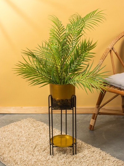 Кашпо на подставке «Хани», 18×18×56 см, железо