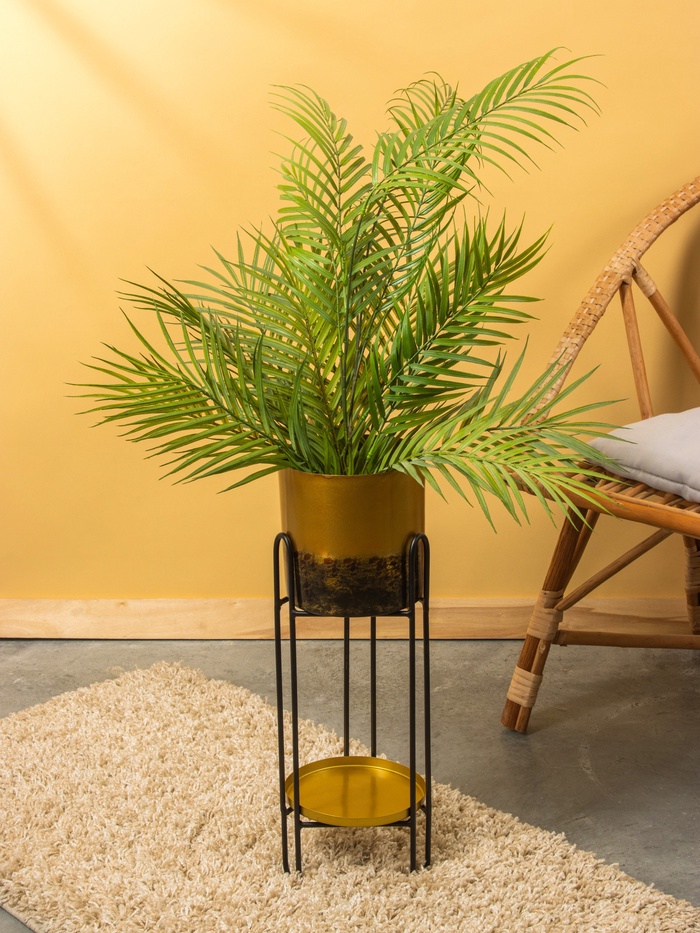 Кашпо на подставке «Хани», 18×18×56 см, железо - Фото 1