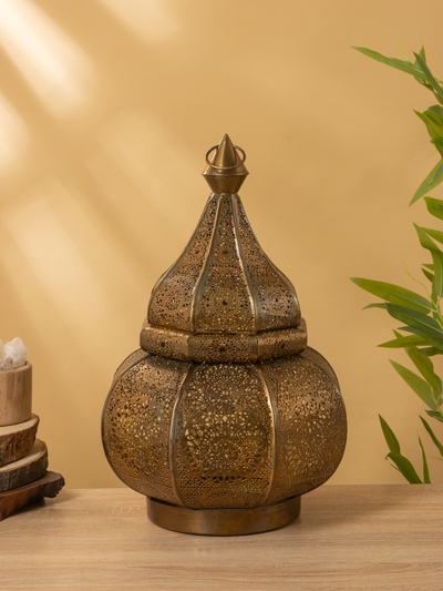 Подсвечник фонарь «Сокровища», 23×23×37.5 см, железо