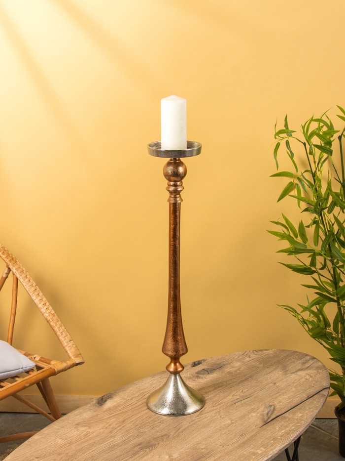 Подсвечник «Шоко», 16×16×72 см, алюминий