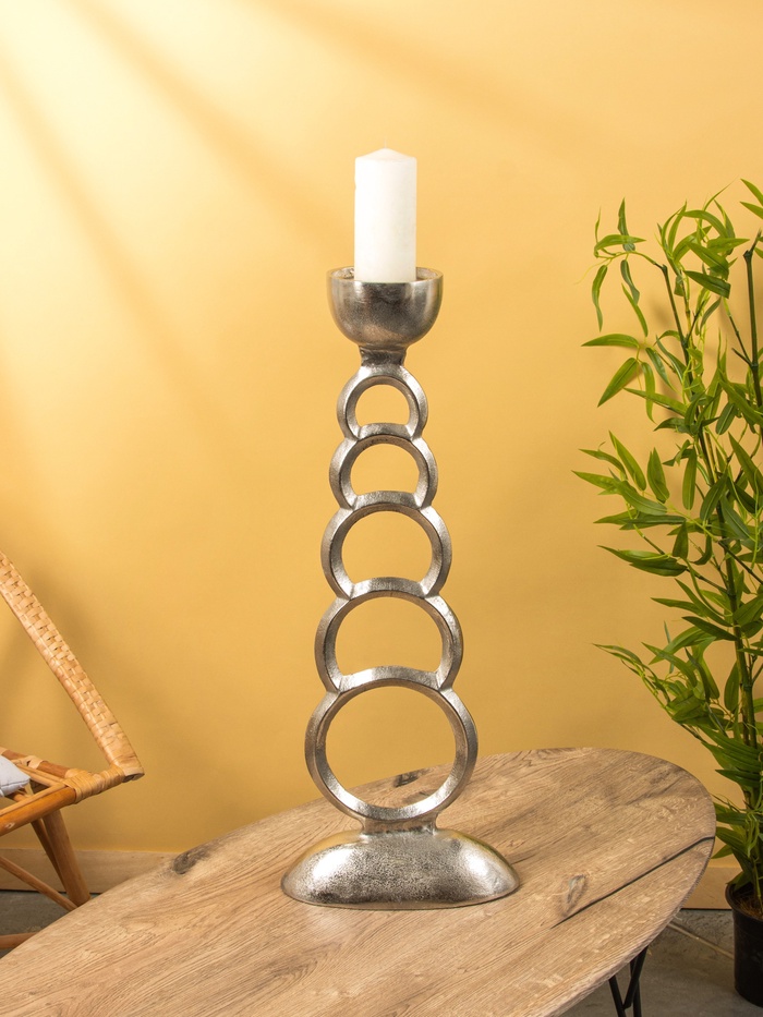 Подсвечник «Фазы Луны», 28×13×72.5 см, алюминий - Фото 1