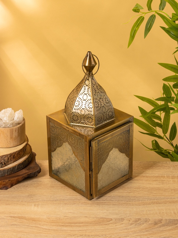 Подсвечник фонарь «Купол», 16×15.5×34.5 см, железо - Фото 1