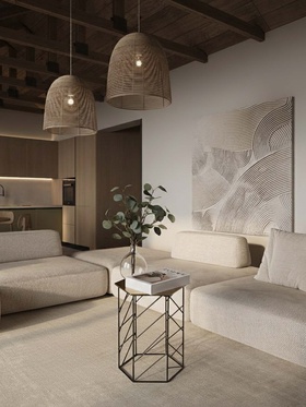 Столик журнальный «Линии», 35×35×43 см, алюминий, железо