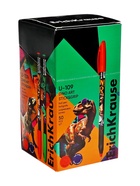 Ручка шариковая ErichKrause U-109 Stick&Grip Dino Art, 1.0мм, рез.держатель, синяя (комплект 50 шт) - фото 45516027