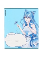 Тетрадь 18л лин ErichKrause Manga, выб УФ-лак с блестками, обл мел карт, бл офс, микс 10888682