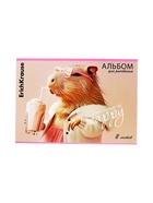 Альбом для рисования А4, 8 листов, на скобе, ErichKrause CapyBarbara, МИКС (комплект 5 шт) - фото 51697157